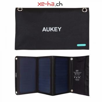 AUKEY Solar-Charger 21W / tragbares USB Solar-Ladegerät